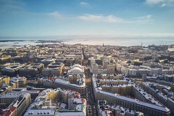 Flygfoto Helsingfors Finland Fredriksgatan — Stockfoto