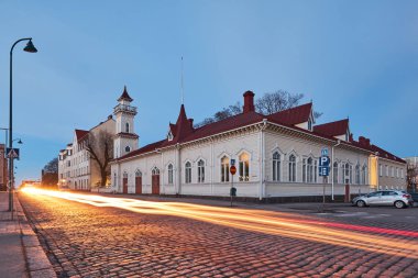Finlandiya 'nın Kotka kentindeki eski itfaiye istasyonu