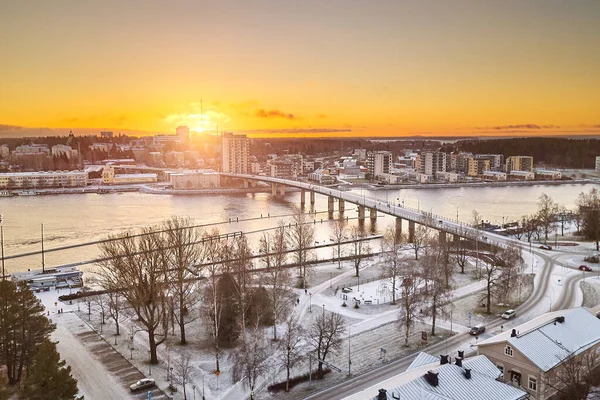 Aerial view of Joensuu, Finland — Stock Photo, Image