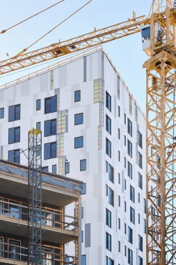 Joensuu, Finlandiya 'da inşaat sahası.