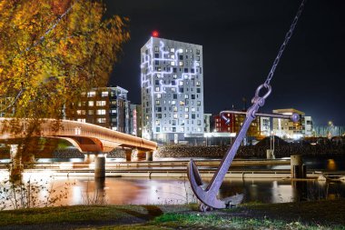 Deniz feneri Joensuu - Finlandiya 'nın en yüksek ahşap apartmanı.