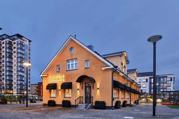 Joensuu Finlandiya Ekim 2019 Aittaranta Restoranı Için Yeniden Inşa Edilen — Stok fotoğraf