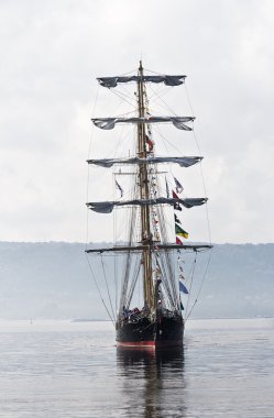 Uzun boylu gemiler Regata.Varna, Bulgaristan