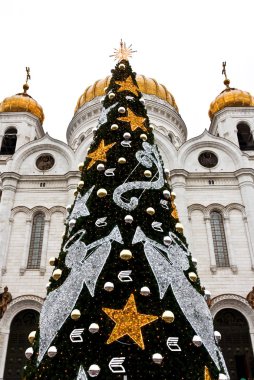 Noel ağacı kurtarıcı Cathedral yakınındaki 