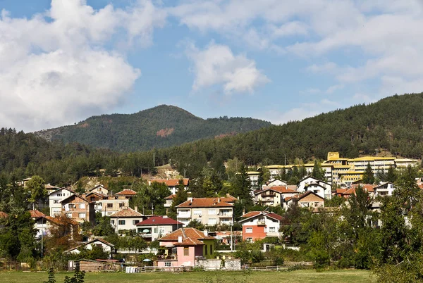 Panorama in velingrad bulgarien Stockbild