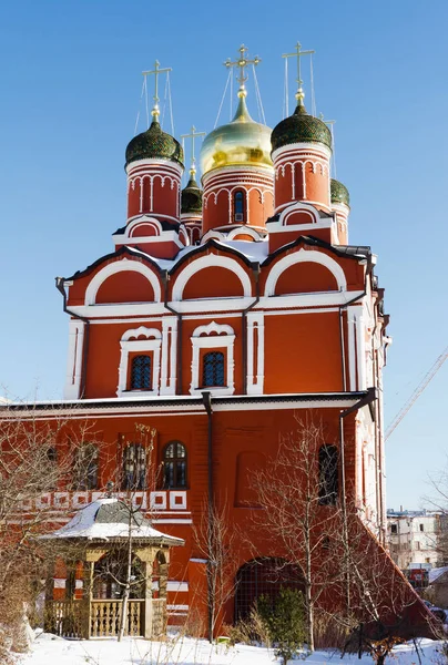 Москва, Знаменский собор в Знаменском монастыре — стоковое фото