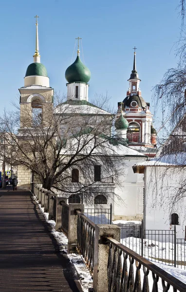 Церква в Varvarka вулиці, Москва, Росія Стокове Фото