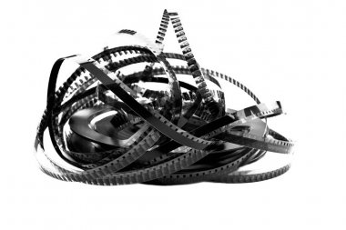 eski film filmleri yığını 