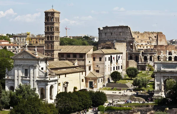 Roma skyline Panorama — Stok Foto