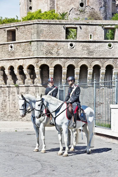 Two policemen on horseback department — Stock Photo, Image
