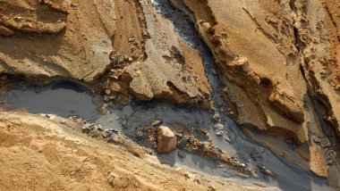 Artık kaynak kükürt su ile toprak