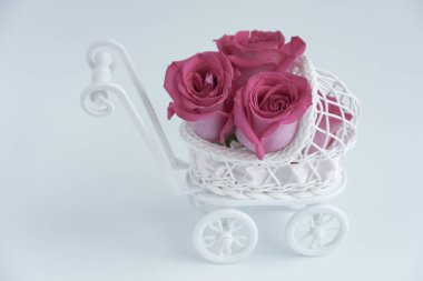 Bir sürü pembe gül yaprağı. Yukarıdan manzara. Geçmiş, kartpostal, romantizm, Sevgililer Günü, düğün davetiyesi.