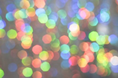 Renkli ışık çemberleri soyut arkaplan. Tebrik kartları için şenlikli arkaplan.