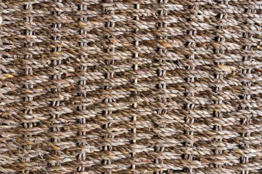 Tutsak ahşap dokusu. Kapatın. Hasır mobilya veya eşya dokusu.