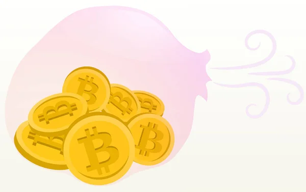 Hava pricked bitcoin kabarcık Sızdırma