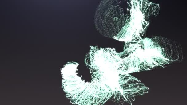 Animazione astratta di particelle. Animazione luce di sfondo — Video Stock