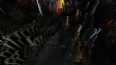 Soyut Küpler Taşı, 3d Canlandırma