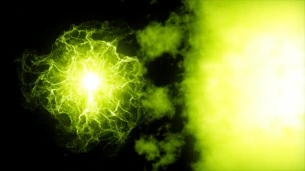 Étoile ardente avec une flamme brillante dans la nébuleuse 