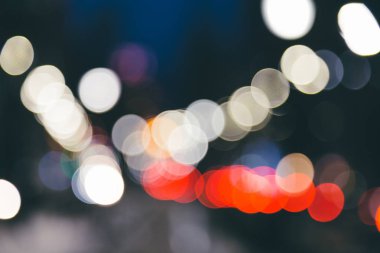 Akşam ışıklar boche, mavi arka plan