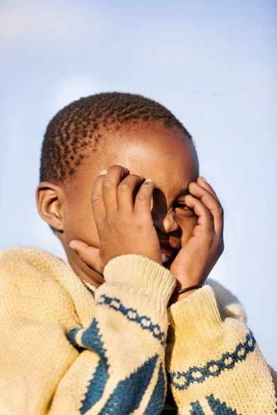 Smiling African boy — Stock Photo, Image