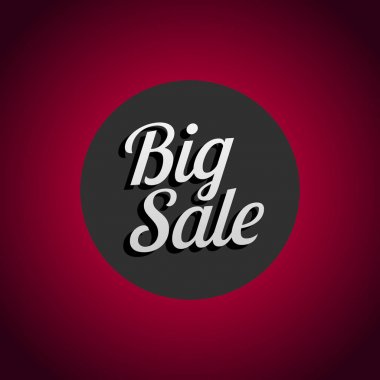 Büyük satış etiket. Vektör çizim.