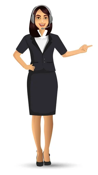 Femme Affaires Costume Illustration Vectorielle — Image vectorielle