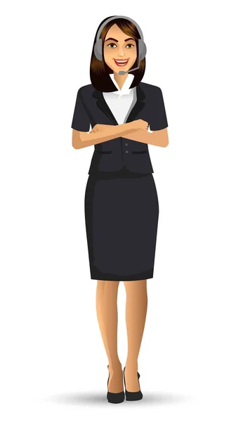 Mujer Negocios Con Traje Ilustración Vectores — Vector de stock