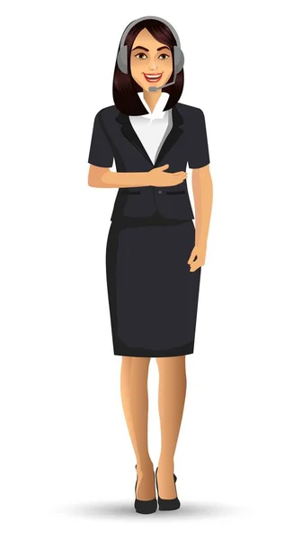 Mujer Negocios Con Traje Ilustración Vectores — Vector de stock