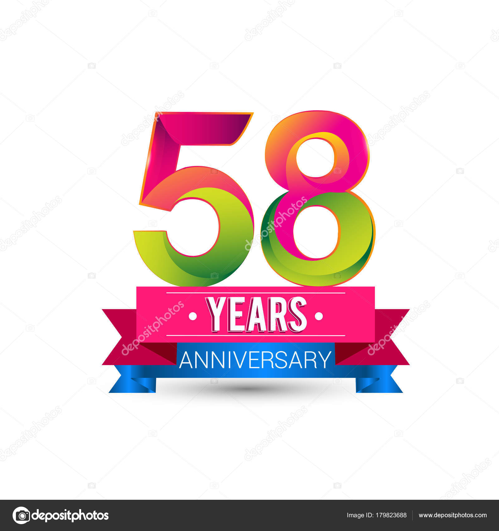 58 Ans Anniversaire Images Vectorielles 58 Ans Anniversaire Vecteurs Libres De Droits Depositphotos