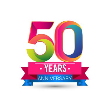 50 yıl yıldönümü kutlama logosu