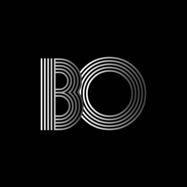 Zarif ilk logo Bo harfler