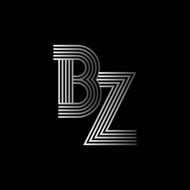 Zarif ilk logo Bz harfler
