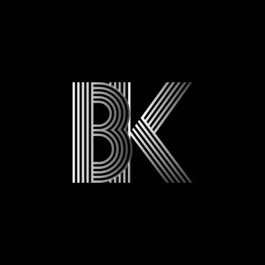 Zarif ilk logo Bk harfler