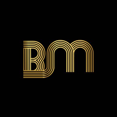 Zarif ilk logo Bm harfler