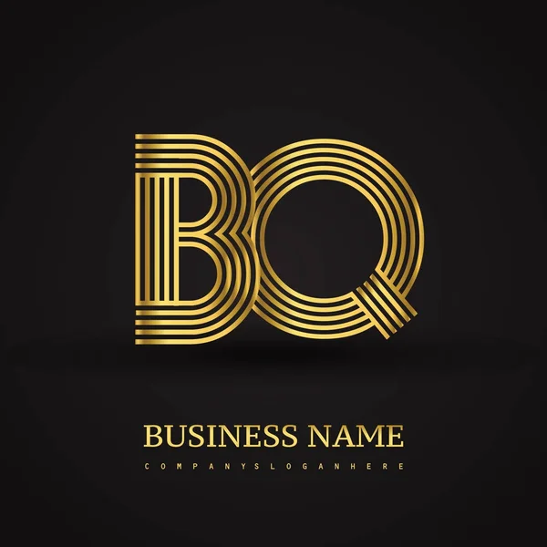 Elegantní logo počáteční písmena Bq — Stockový vektor