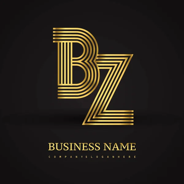 Elegante logo iniziale lettere BM — Vettoriale Stock