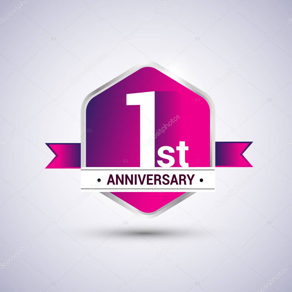 Logo 1st anniversary celebration