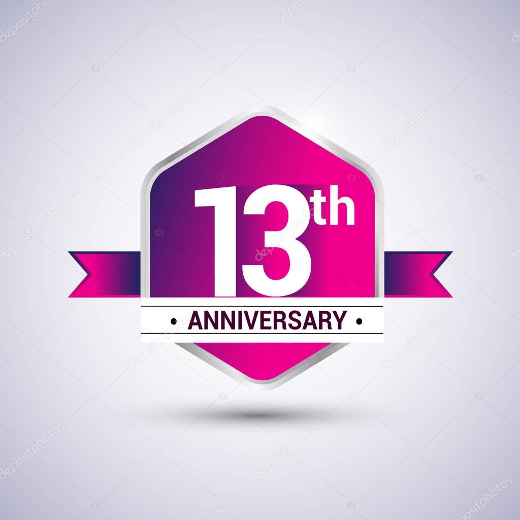 Logo 13th anniversary celebration