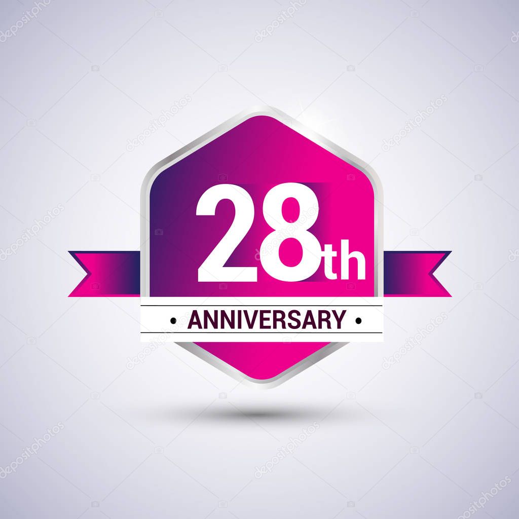 Logo 28th anniversary celebration