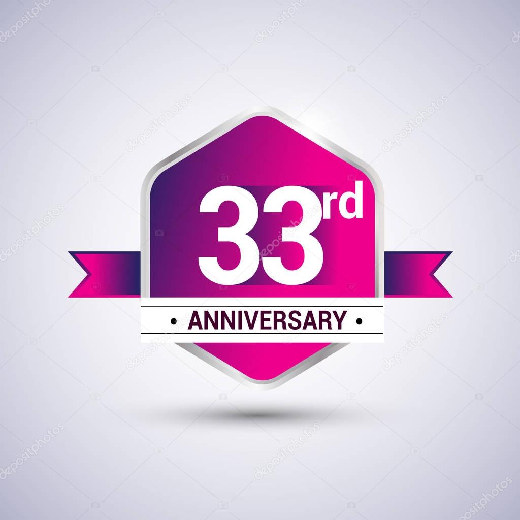 Logo 33rd anniversary celebration