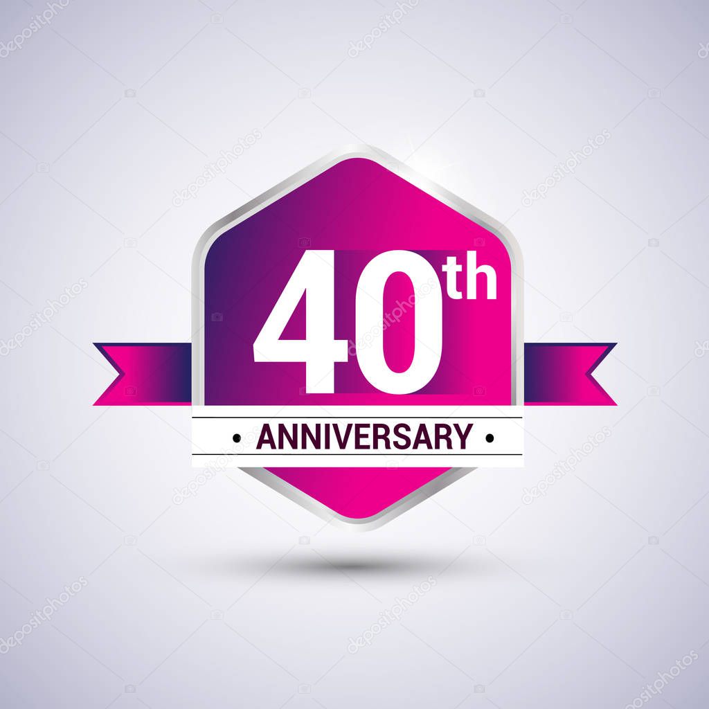 Logo 40th anniversary celebration