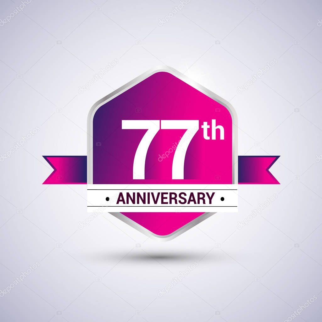 Logo 77th anniversary celebration