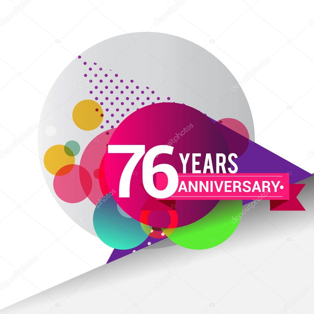 76th Anniversary logo