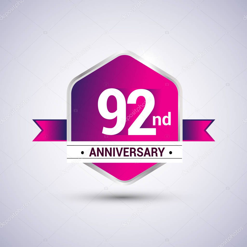 Logo 92nd anniversary celebration