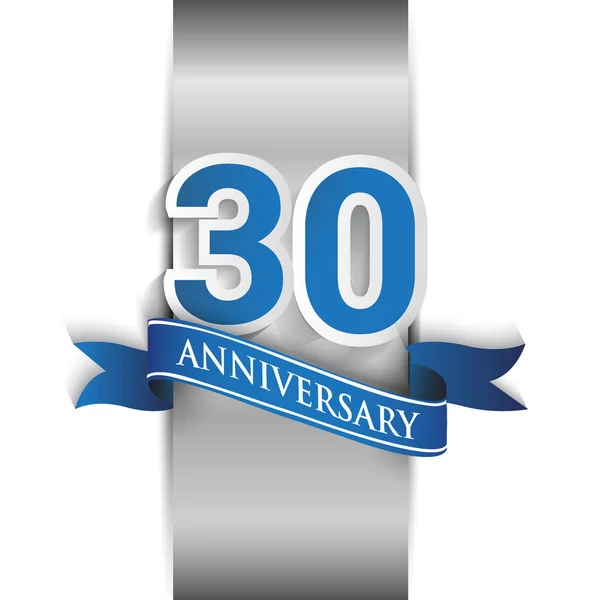 Logo Célébration 30E Anniversaire Éléments Modèle Conception Vectorielle Pour Votre — Image vectorielle