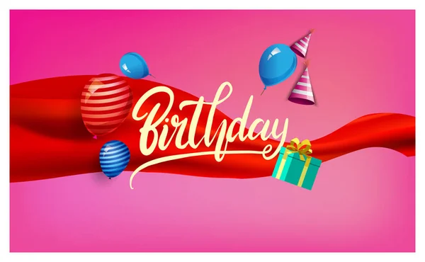 Happy Birthday Typografie Vektor Design Für Grußkarten Und Poster Bunte — Stockvektor