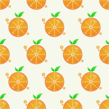 Vektör kusursuz desen. Silüet turuncu kesim, C vitamini, sağlık, yaz ve ılık. Sitelere, baskılara, ambalajlara kayıt için.