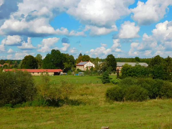 Uma Aldeia Uckermark — Fotografia de Stock