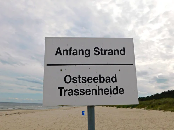 Costa Báltico Trassenheide — Fotografia de Stock