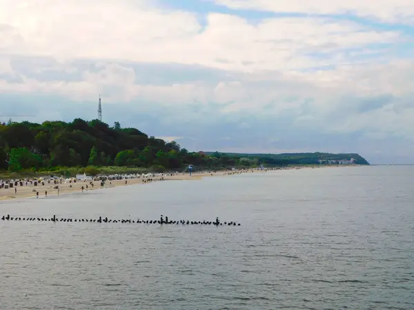 Пляжі Балтійського Моря Острові Usedom — стокове фото